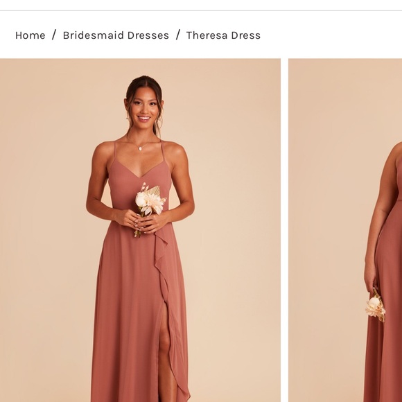 Bridesmaid Dress - Birdy Grey Maxi Dress in Dusty Rose - Picture 1 of 2